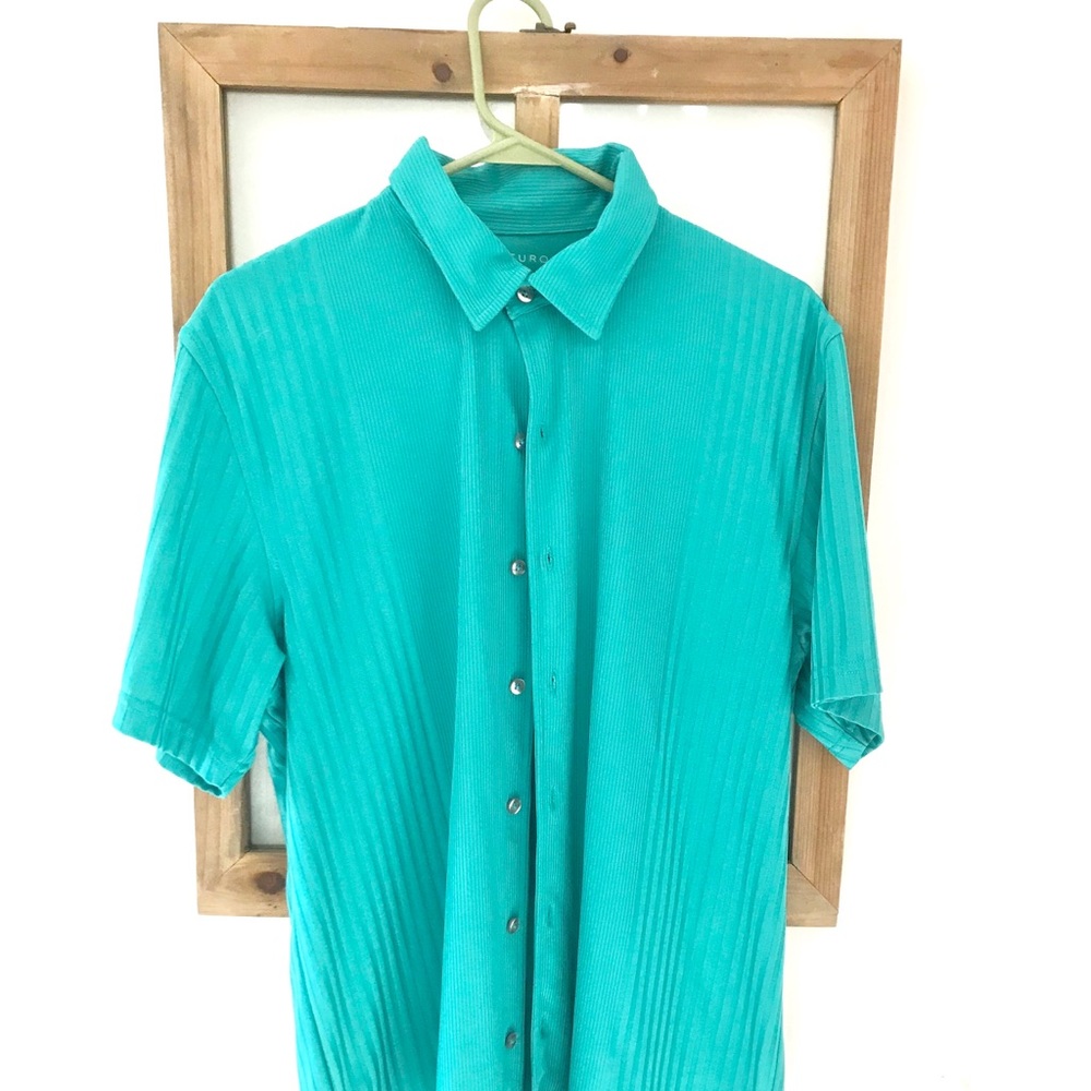 EUROPA MENS SHORT SLEEVE VIA BUTTON DOWN